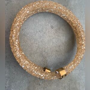 Swarovski Crystaldust bangle ( or choker) - Gold